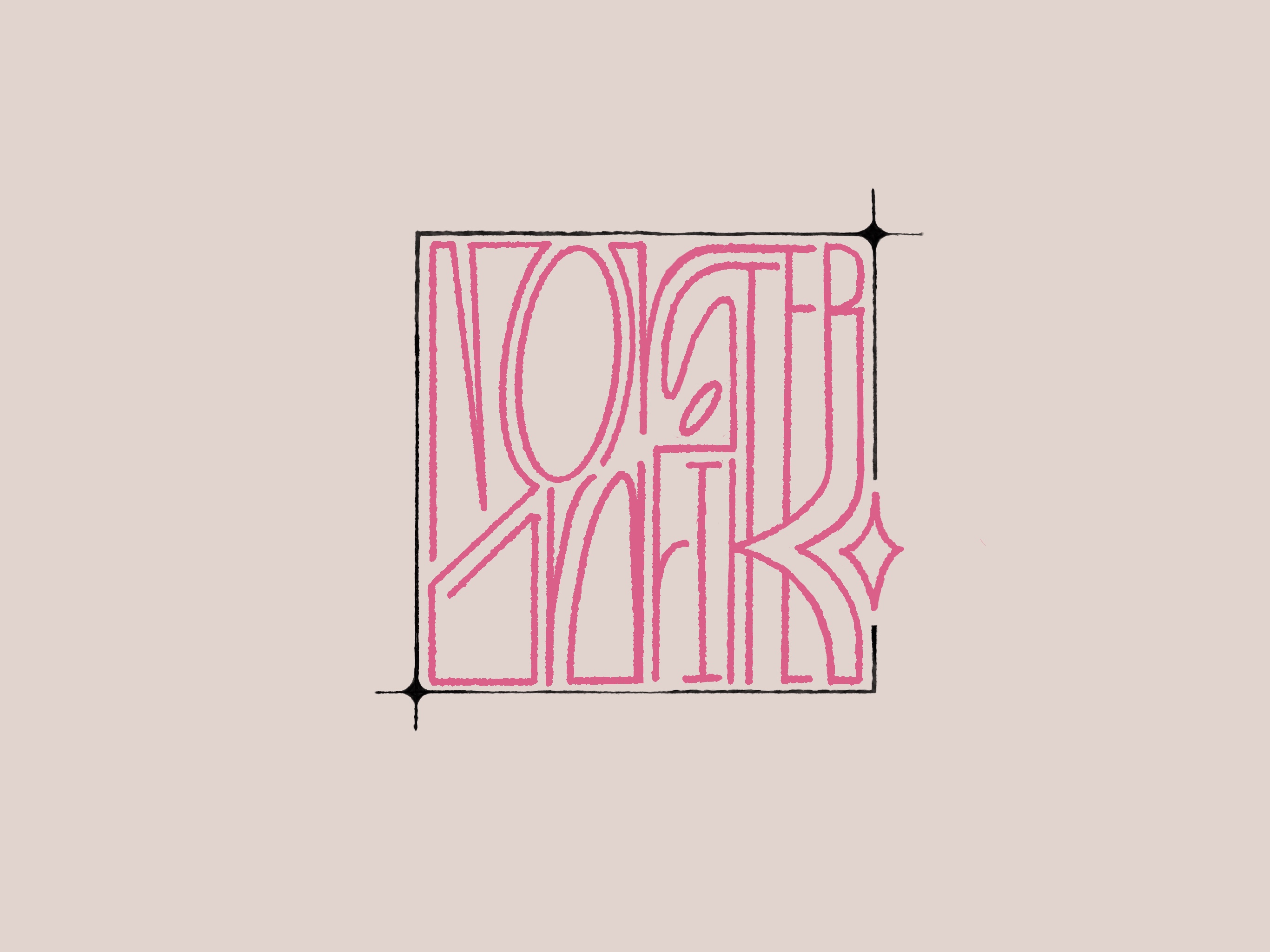 Ein Bild vom Wort Monstergrafik als Lettering